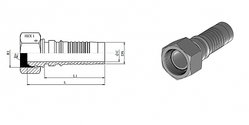 BSP 3/4"-11/0-16 int DN25