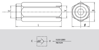 Клапан обратный VU 1.1/2" (K)