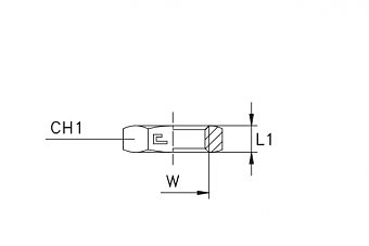 Переборочная гайка ORFS 1.3/16"