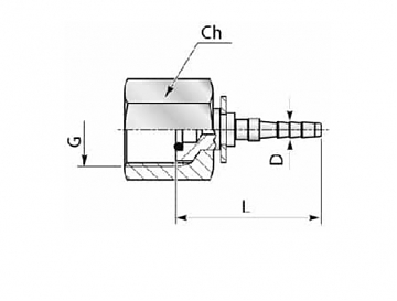 Фитинг BSP 1/2"-14/0 DN4