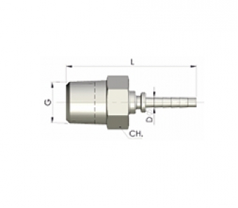 Фитинг BSPT 1/4"-19/0 DN2