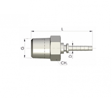 Фитинг BSPT 1/4"-19/0 DN2