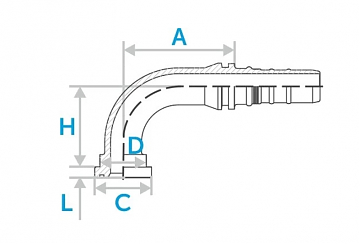 Фл. 1.1/4"6000/90-16 int (54,0) DN25 (К)