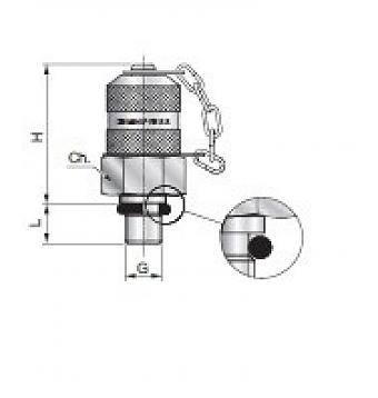 Точка измерения давления 3/4"-16UNF-M16x2.0