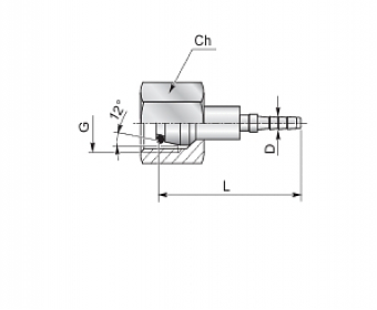 Фитинг М16х1,5/0 DKOS DN2