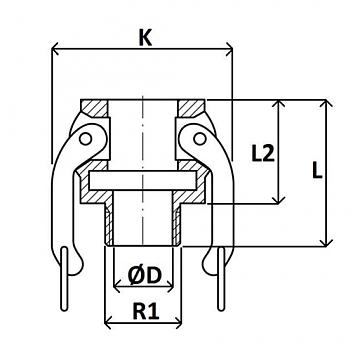Камлок Typ B 1.1/2" SS