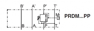 Клапан редукционный модульный CETOP 3 в канал "P" PRDM2PP06SVG