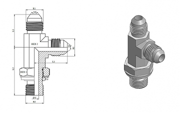 TN516-JIC 1.5/8"R1.1/4"