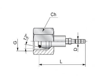Фитинг М10х1,0/0 DKOLL DN4