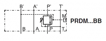 Клапан редукционный модульный CETOP 3 в канал "B" PRDM2BB06SVG