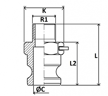 Камлок Typ F 1.1/4" SS