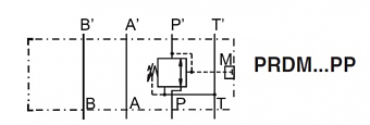 Клапан редукционный модульный CETOP 5 в канал "P" PRDM3PP16SVG