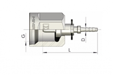 Фитинг JCB 5/8"/0 BSF DN2