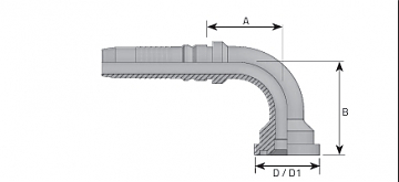 Фл. 1.1/4"6000/90-16 int (54,0) DN25