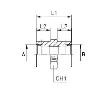 Адаптер с внутренней резьбой NPT1/4"-3/8"