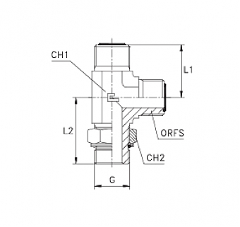 TN516-ORFS 1.7/16"-R 1"