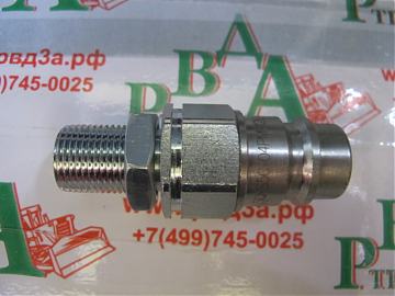 Ниппель БРС 1/2" SERIES P ISO 5675 переборка CEL M18x1,5 (К)
