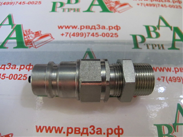 Ниппель БРС 1/2" SERIES P ISO 5675 переборка CEL M22x1,5 (К)