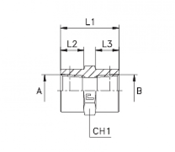 Адаптер с внутренней резьбой NPT3/8"-1/2"