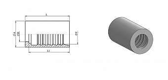 Муфта для MTК-04 DN6 WP=700bar