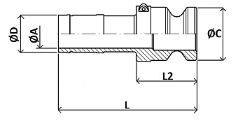 Камлок Typ E 1.1/2" SS